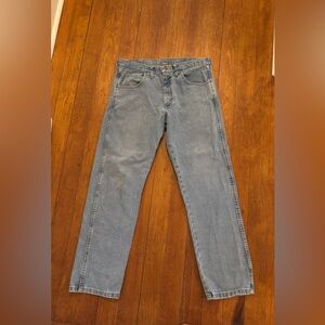 Mens Classic Wrangler Blue Jeans